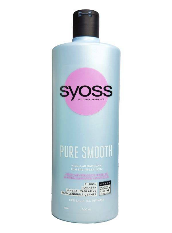 شامپو مو سیوی syoss مدل pure smooth حجم 500 میل