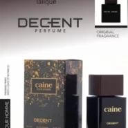 ادکلن برندDECENT دیسنت مردانه پرفیوم رایحه ی اورجینال لالیک انکر نویر پرفیوم 100 میل مدل caine