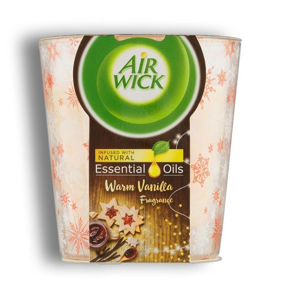 شمع عطری Air wick با رایحه وانیل ایرویک حجم 105 گرم