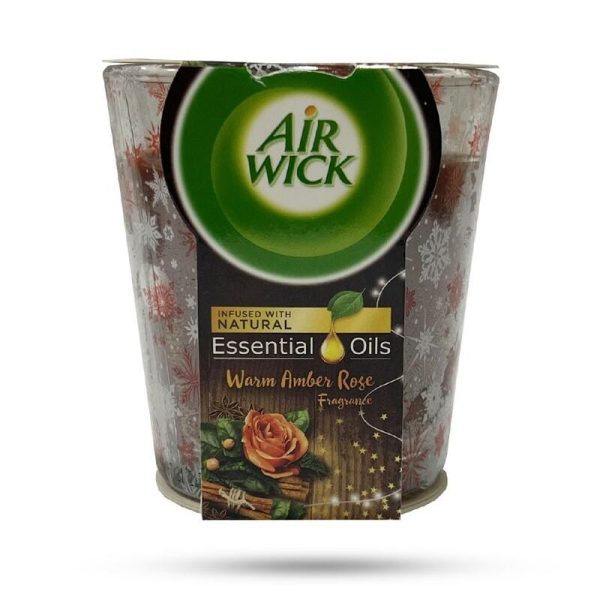 شمع معطر Airwick ایرویک رایحه رز کهربایی حجم 105 گرم