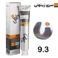 رنگ مو بلوند زیتونی خیلی روشن جولای July شماره 9.3 حجم 100 میل