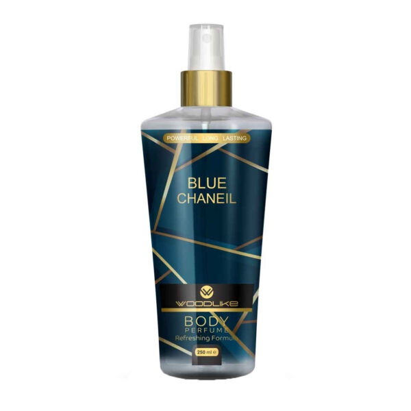 بادی اسپلش مردانه وودلایک مدل BLUE CHANEIL حجم 250 میلی لیتر