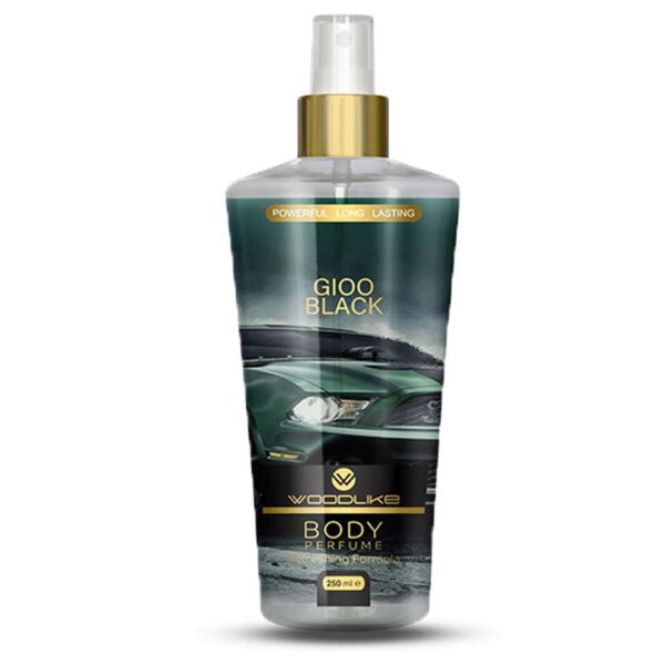 بادی اسپلش مردانه وودلایک مدل GIOO BLACK حجم 250 میلی لیتر